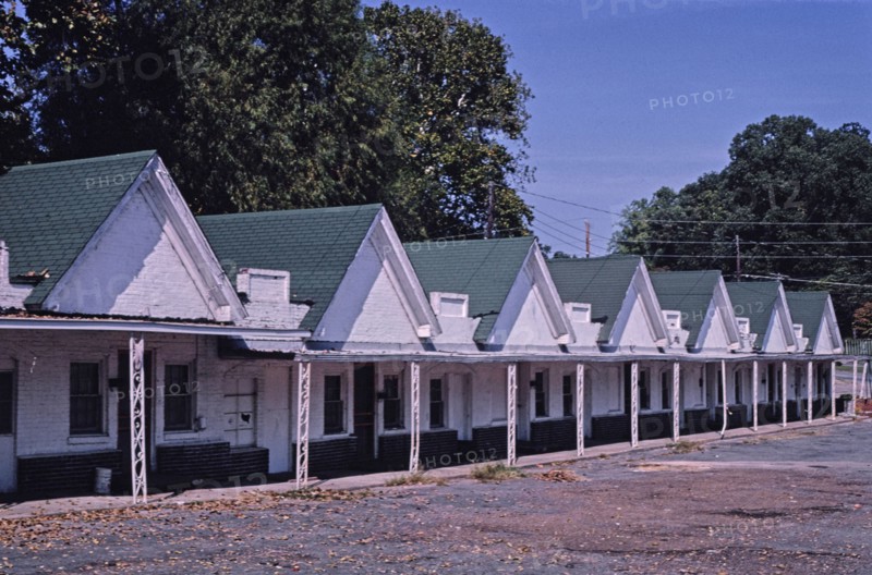 1980s United States -  DeSoto Motel diagonal view 2 Route 49B Helena Arkansas ca. 1980