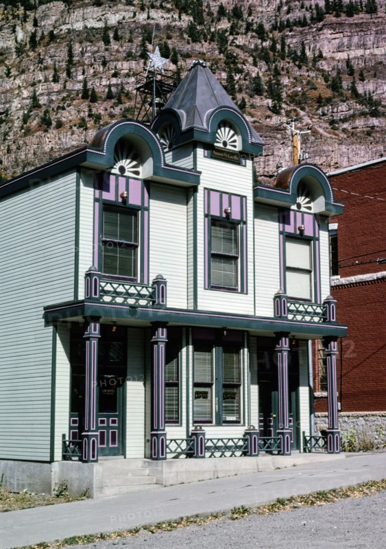 1990s United States -  Anna's Castle (law office) 6th Avenue Ouray Colorado ca. 1991
