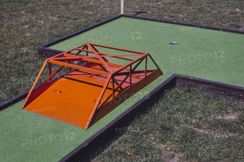 1980s United States -  Bridge -  Three Woods mini golf -  Yankton -  South Dakota ca. 1987