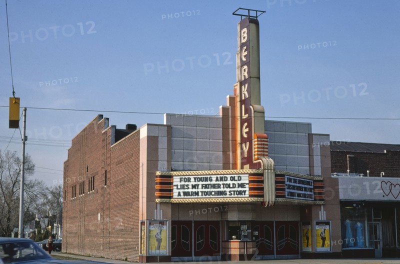 1970s United States -  Berkley Theater -  horizontal -  Robins -  Berkley -  Michigan 1976