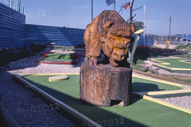 1980s United States -  Buffalo -  Mini-Golf at Flags of Fun Amusement Park -  Rapid City -  South Dakota ca. 1987