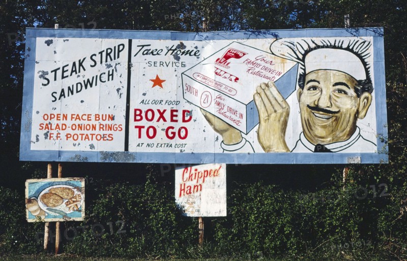 1980s America -  South 21 Curb Service, Charlotte, North Carolina 1982