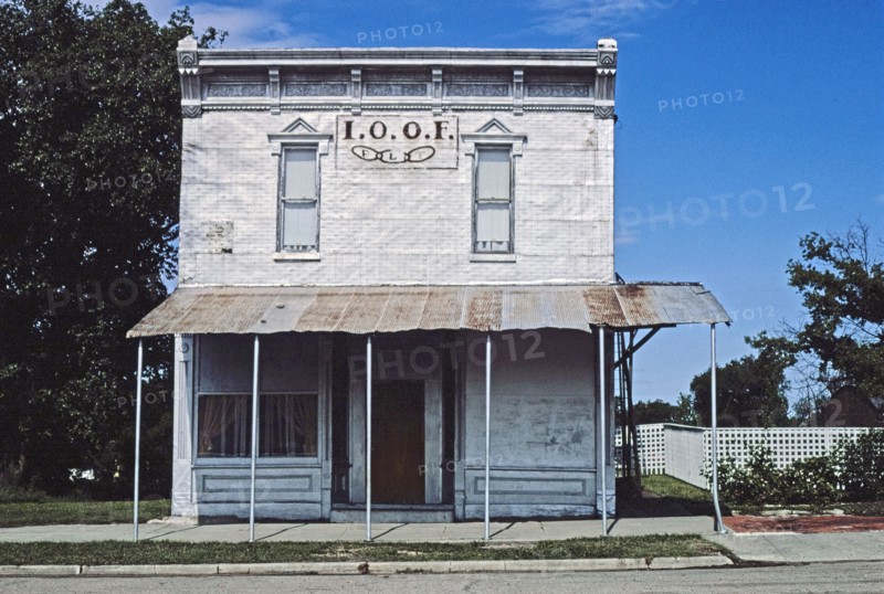 1980s United States -  100F Lodge, Odd Fellows, Decatur Avenue, Norcator, Kansas 1982