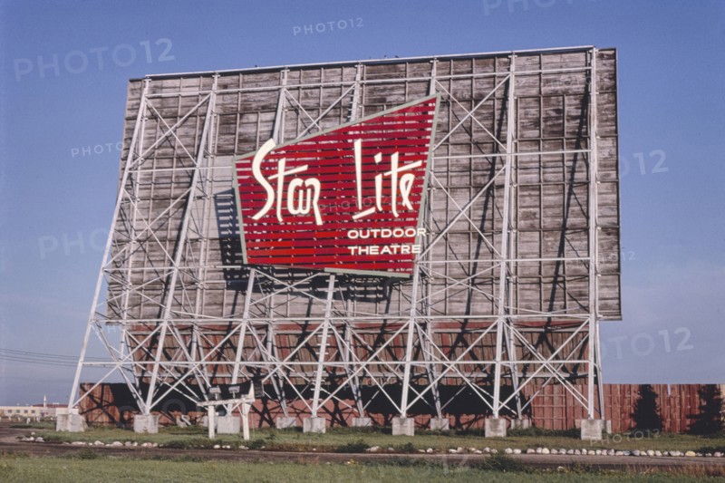 1980s America -  Star Lite Outdoor Theater, Fargo, North Dakota 1980