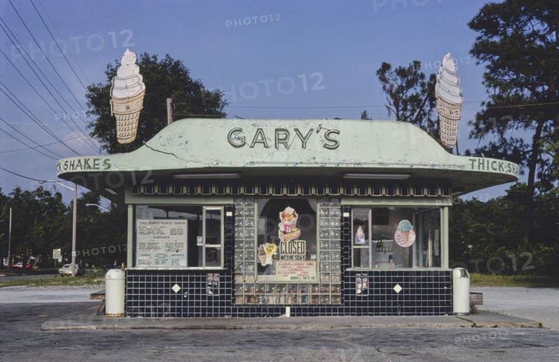 1970s America -  Gary's Ice Cream, Jacksonville, Florida 1979