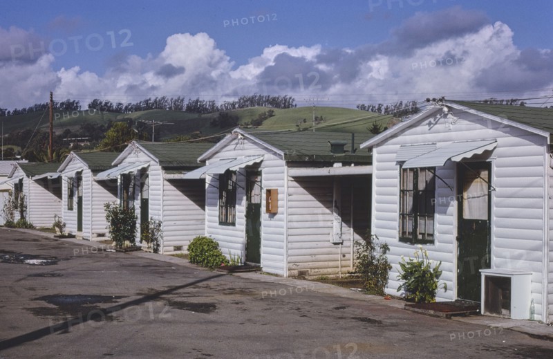 1970s United States -  Log Cabin Motel, San Leandro, California 1977