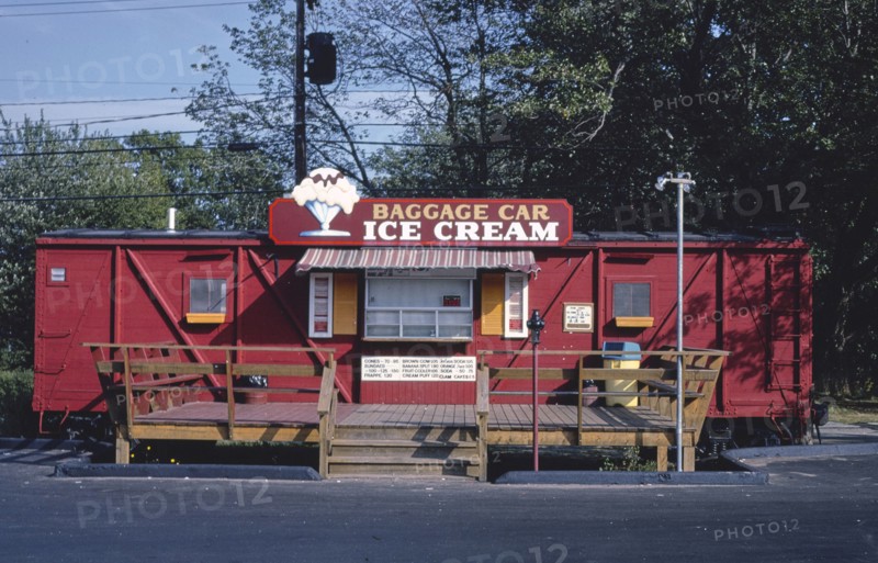 1980s America -  Baggage Car Ice Cream, Old Orchard Beach, Maine 1984