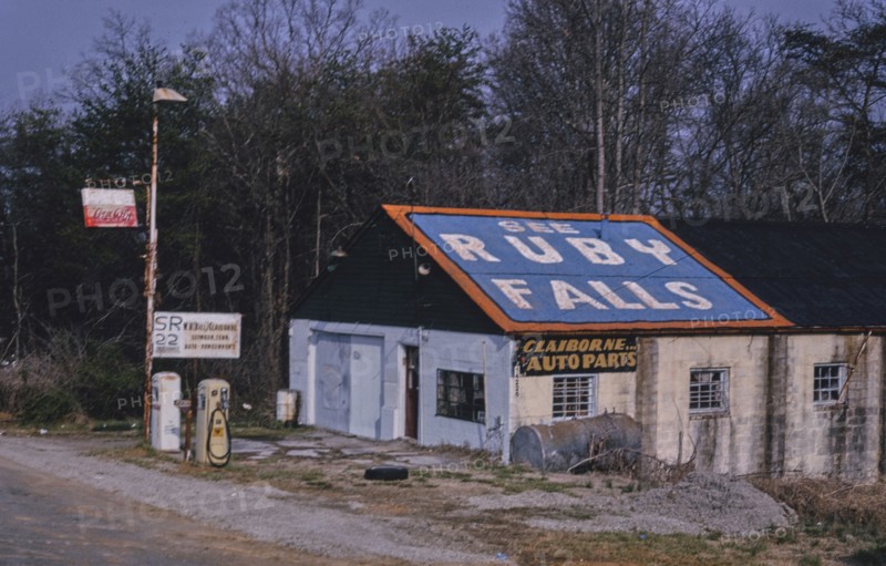 1990s America -   Gas station, Seymour, Tennessee 1992