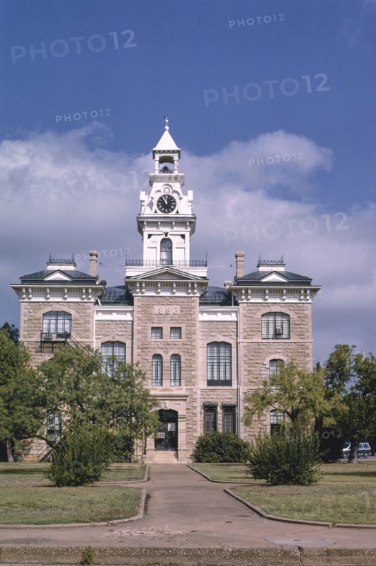 1990s United States -  Shackelford County Courthouse, Albany, Texas 1993