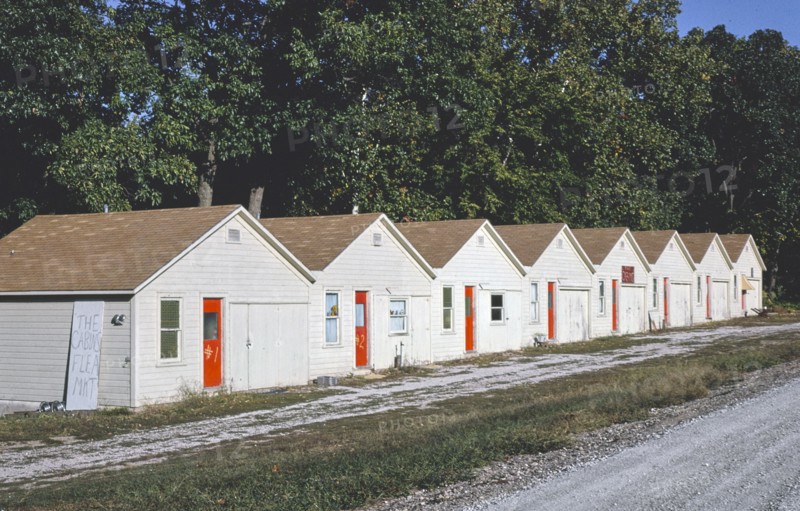 1980s United States -  Dyer Cabins, Baldwin City, Kansas 1980