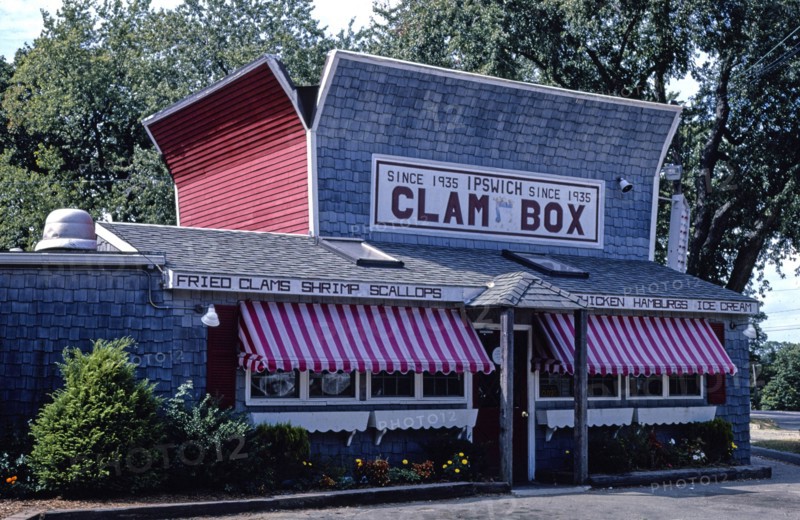1980s America -   Clam Box, Ipswich, Massachusetts 1984