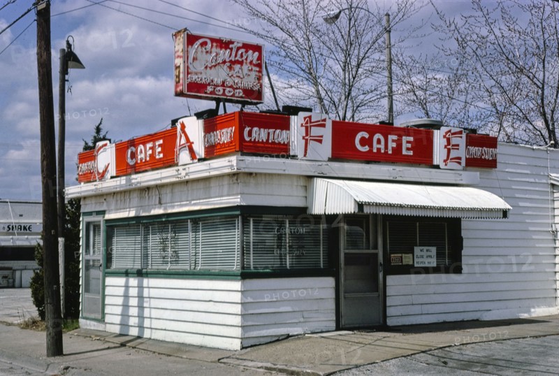 1980s America -   Canton Cafe, Galesburg, Illinois 1980