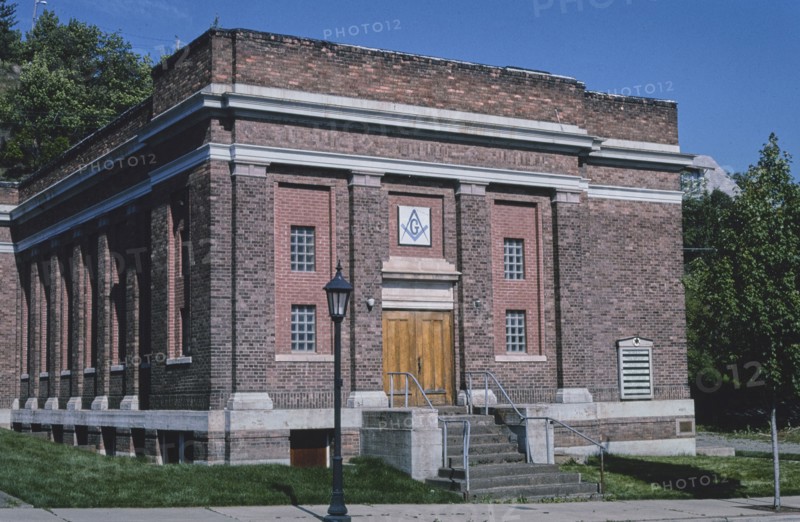 2000s United States -  Masonic Temple, Main Street, Kellogg, Idaho 2004