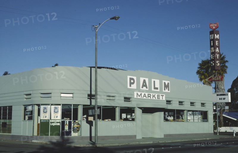 1970s America -  Palm Market, Oxnard, California 1977