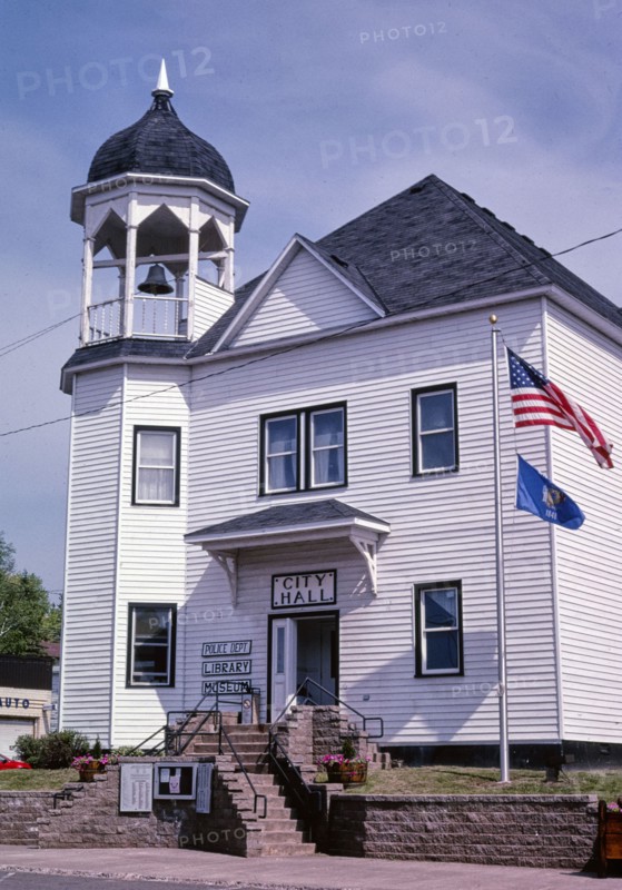 2000s United States -  City Hall (1891), Bennett Avenue, Mellen, Wisconsin 2003