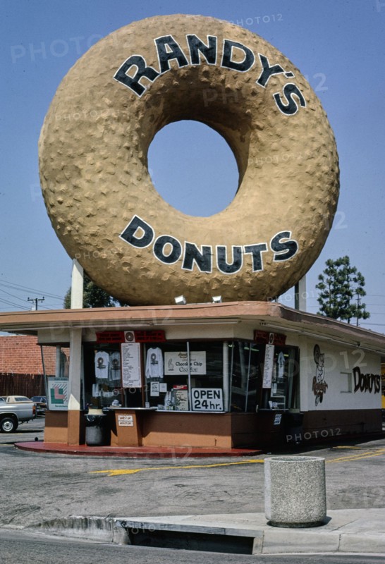 1990s America -  Randy's Donuts, Inglewood, California 1991