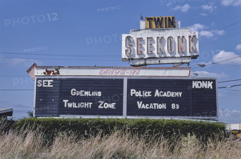 1980s America -  Seekonk Twin Drive-In, Seekonk, Massachusetts 1984