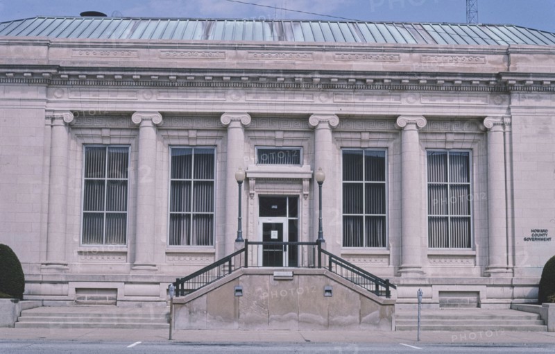 2000s United States -  Post Office, central detail, Kokomo, Indiana 2004