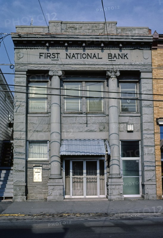 1980s United States -  First National Bank, Route 11, Avoca, Pennsylvania 1984