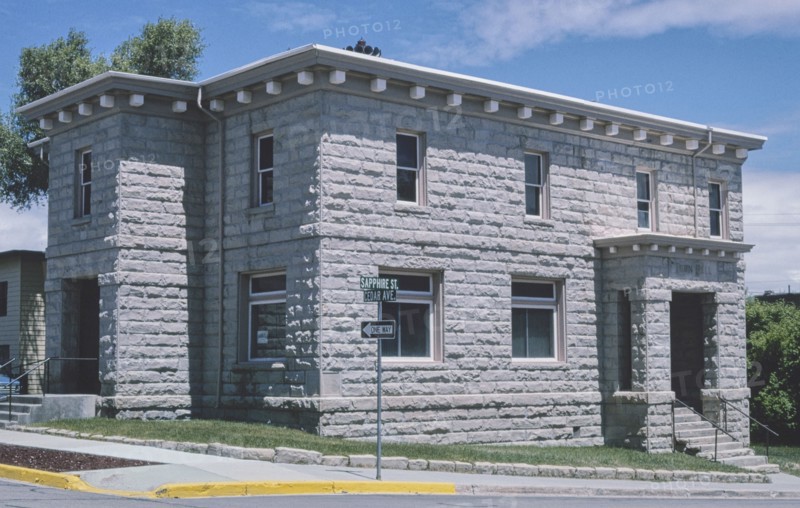 2000s United States -  Old town hall, Sapphire Street, Kemmerer, Wyoming 2004