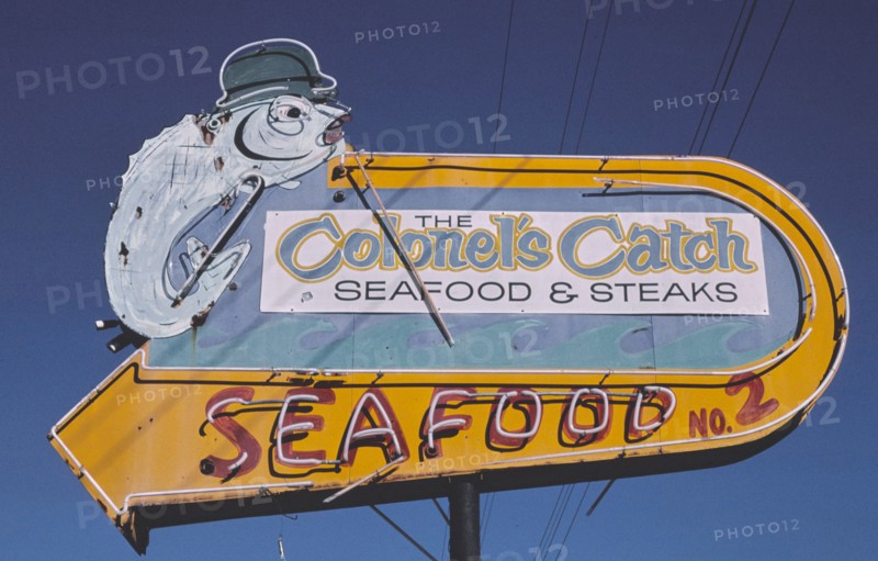 1980s United States -  Colonel's Catch sign, High Point, North Carolina 1982