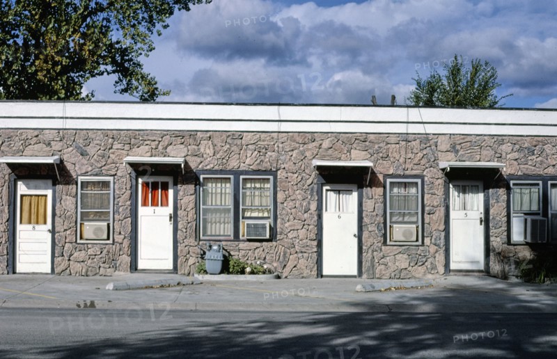 1980s United States -  Motel Meyer, Belle Fourche, South Dakota 1987