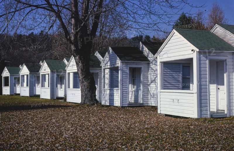 1970s United States -  Cabins, Saratoga Springs, New York 1977