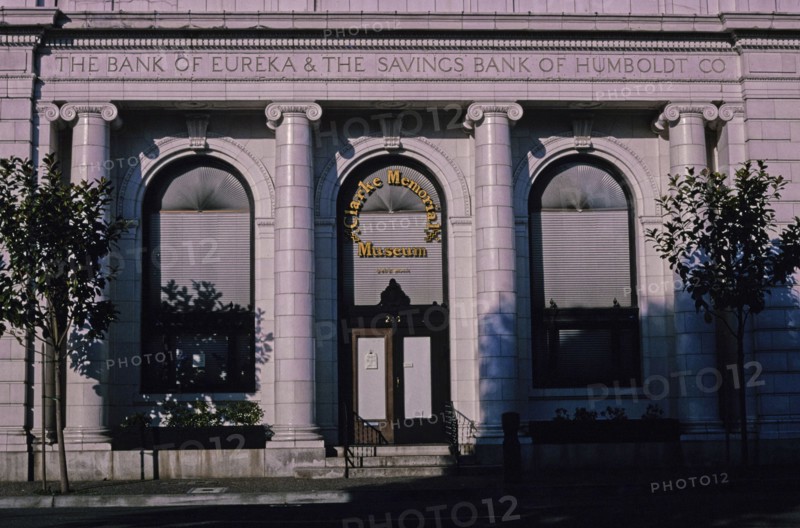 2000s United States -  Bank of Eureka and Savings Bank of Humboldt County, detail, Third and I Streets, Eureka, California 2003