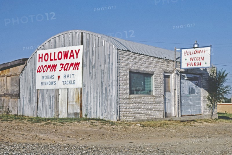 1980s America -  Holloway Worm Farm, Route 66, Amarillo, Texas 1982