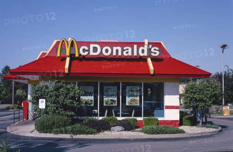 2000s America -   McDonald's, Spring Valley, Illinois 2003