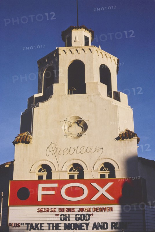 1970s America -  Fox Theater, Riverside, California 1978