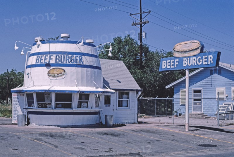 1980s America -   Beef Burger, Amarillo, Texas 1982
