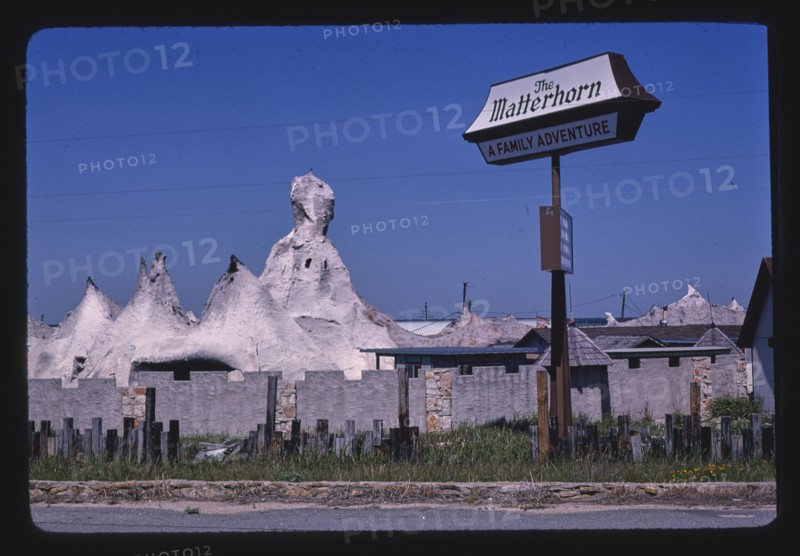 1980s United States -  The Matterhorn, I-3, Frontage Rd, near Prairie Dell, Texas 1982