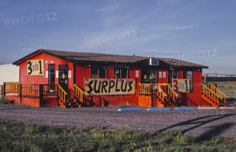 2000s America -  Surplus 3 for 1, Route 85, Greeley Road, Cheyenne, Wyoming 2004