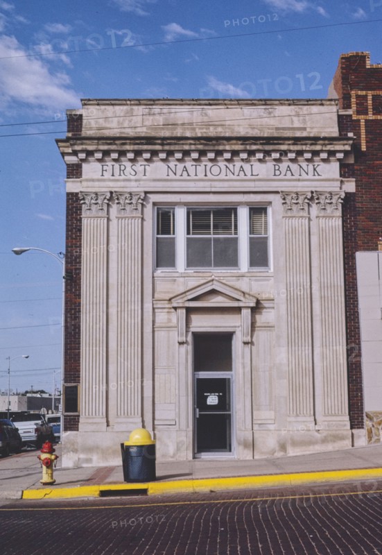 1990s United States -  First National Bank, Norris Avenue, McCook, Nebraska 1993