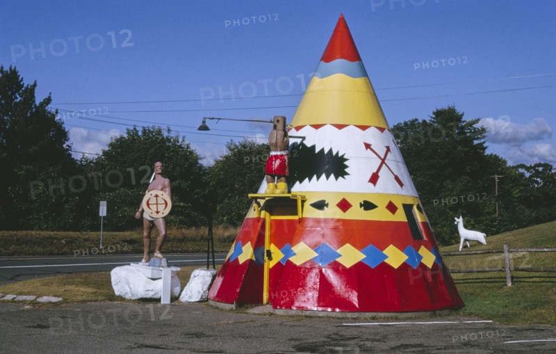 1990s America -   Big Indian Shop, Mohawk Trail, Route 2, Shelburne Falls, Massachusetts 1995