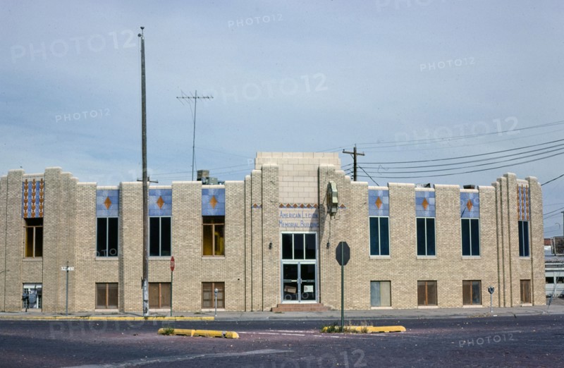 1970s United States -  American Legion Building, Pine Street, Garden City, Kansas 1979