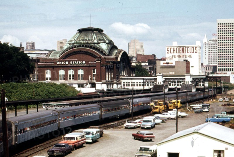 The Coast Starlight passenger train at the Tacoma, Washington depot, July 1974
