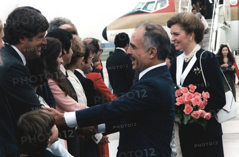 King and Queen Hussein Bin-Talal of Jordan