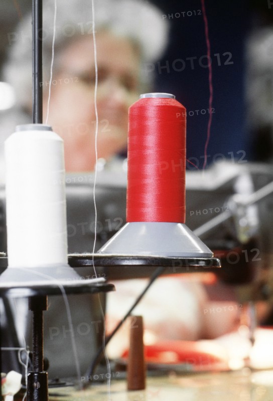 Thread used in producing the United States flag