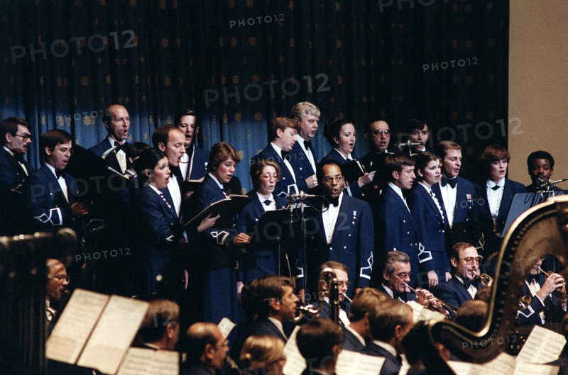 The Air Force Band performing