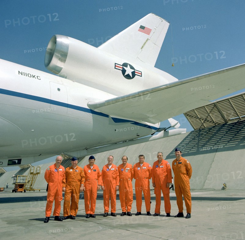 First flight crew of a KC-10A Extender aircraft