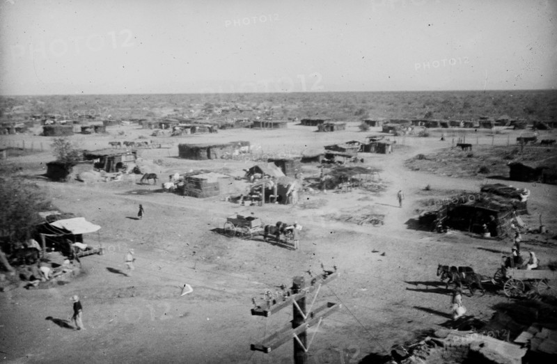 Maya Indian Camp in Constitutionalist Army Quarters, Mexico ca. 1910-1915