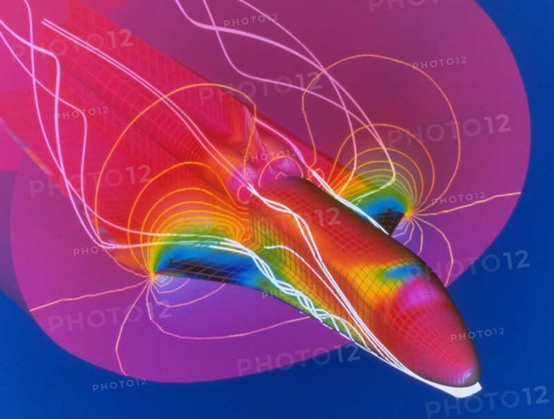 1991 - Computational Fluid Dynamics look at Space Shuttle flow