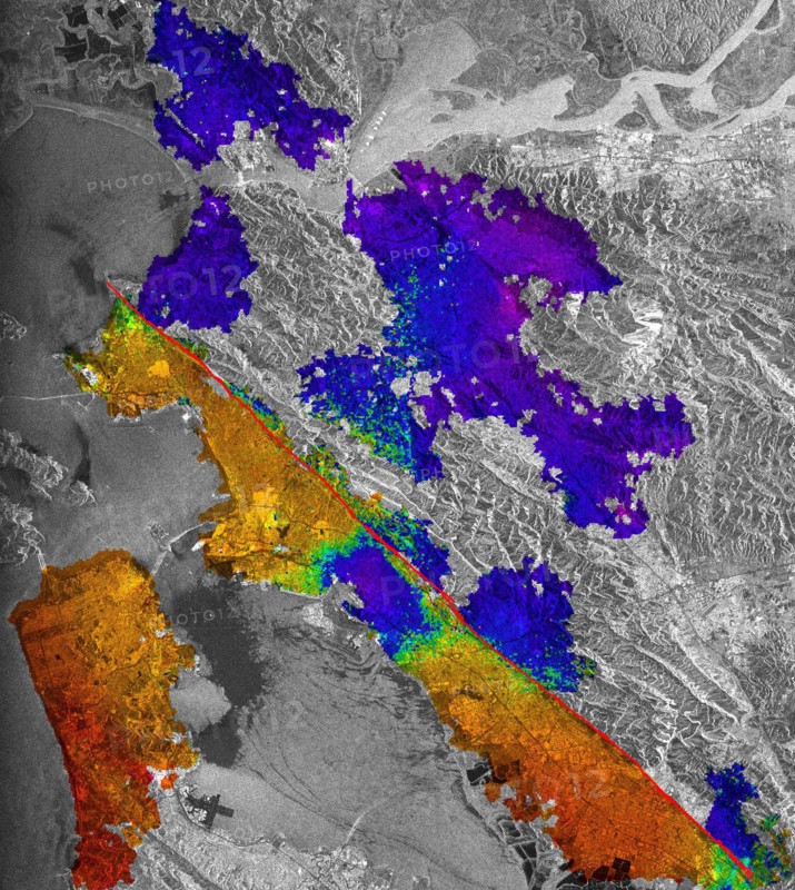Hayward Fault, California Interferogram