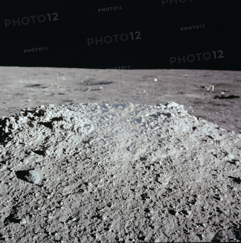 Apollo 12 Mission image - View of lunar surface mound