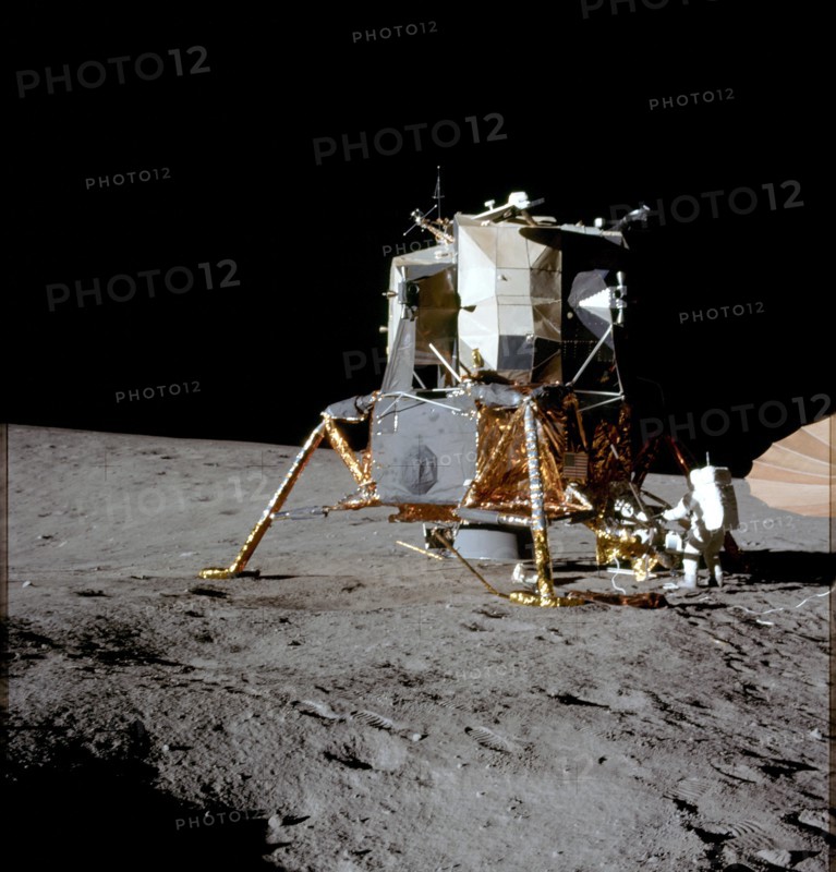 Astronaut Alan Bean works on Modular Equipment Stowage Assembly