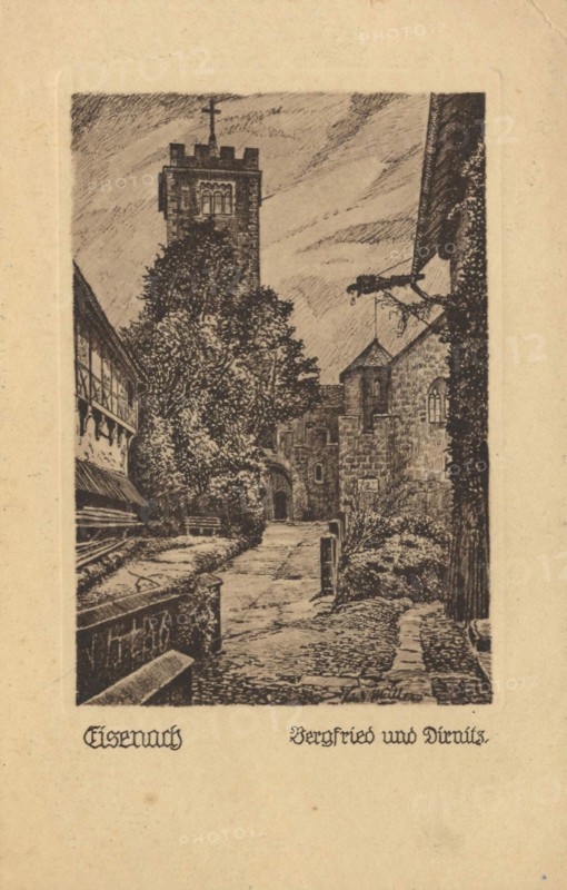 Bergfried und Dirnitz à Eisenach