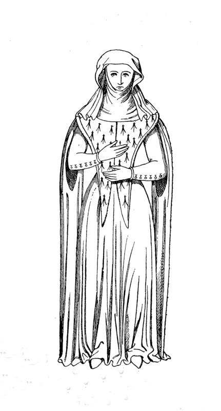 noble french lady in the year 1350