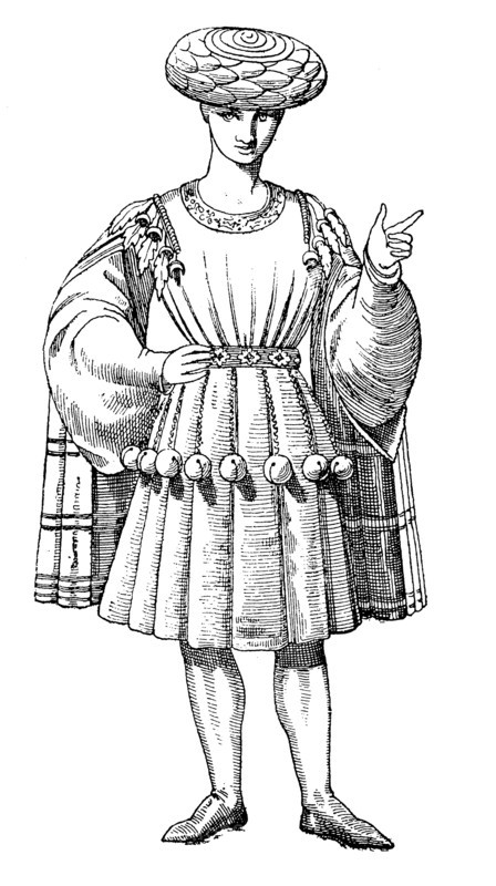 Schellentracht is the name given to a costume commonly worn by men and women